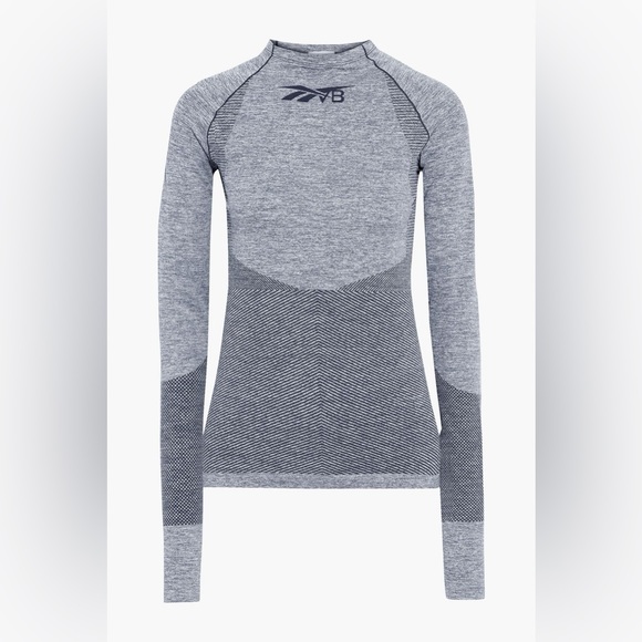 Victoria Beckham x Reebok Marled Stretch Jacquard Top - Picture 1 of 7